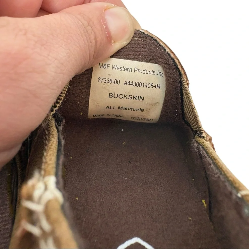 Ariat Toddler Lil'‎ Stompers Buckskin Cruiser Leather Loafers NWT Size 4